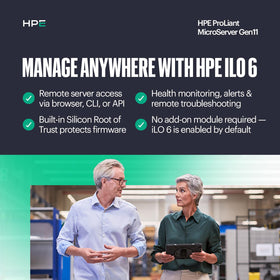 HPE ProLiant MicroServer Gen11 whisper quiet operation