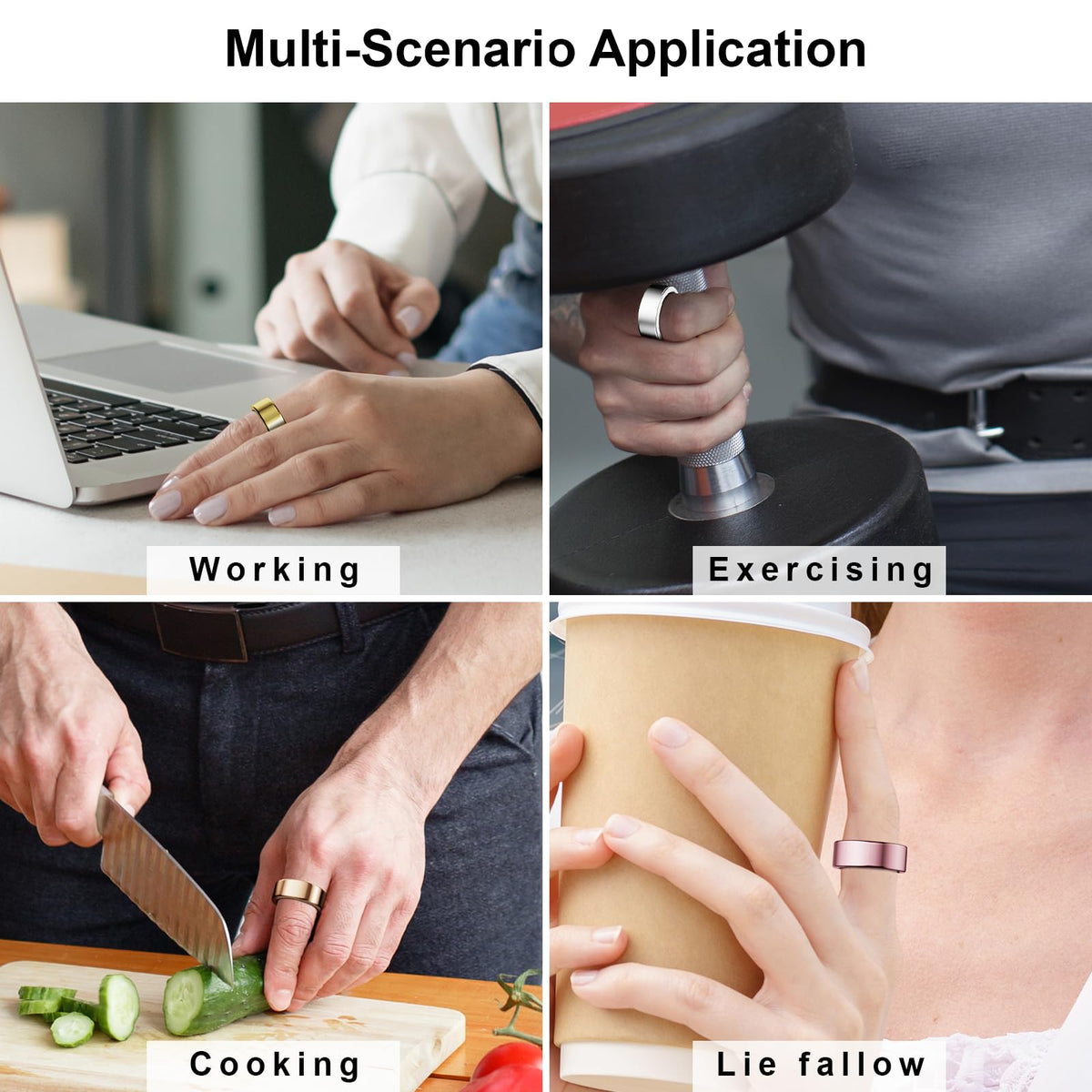 Hexasider charging-friendly ring cover enables direct charging without removal.