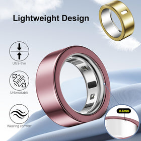 Hexasider ring cover for Oura Rose Gold, elevates look while guarding edges.