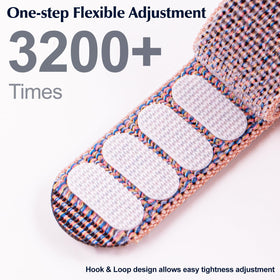 Hexasider hook-and-loop closure detail showing easy adjustability and secure hold