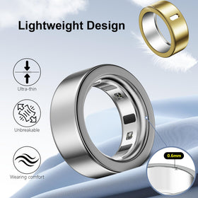Hexasider Oura ring cover rose gold finish pairs fashion with protection.
