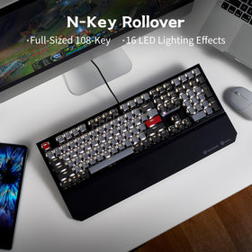 Hexgears X5 backlight with 16 dynamic modes for visibility and mood