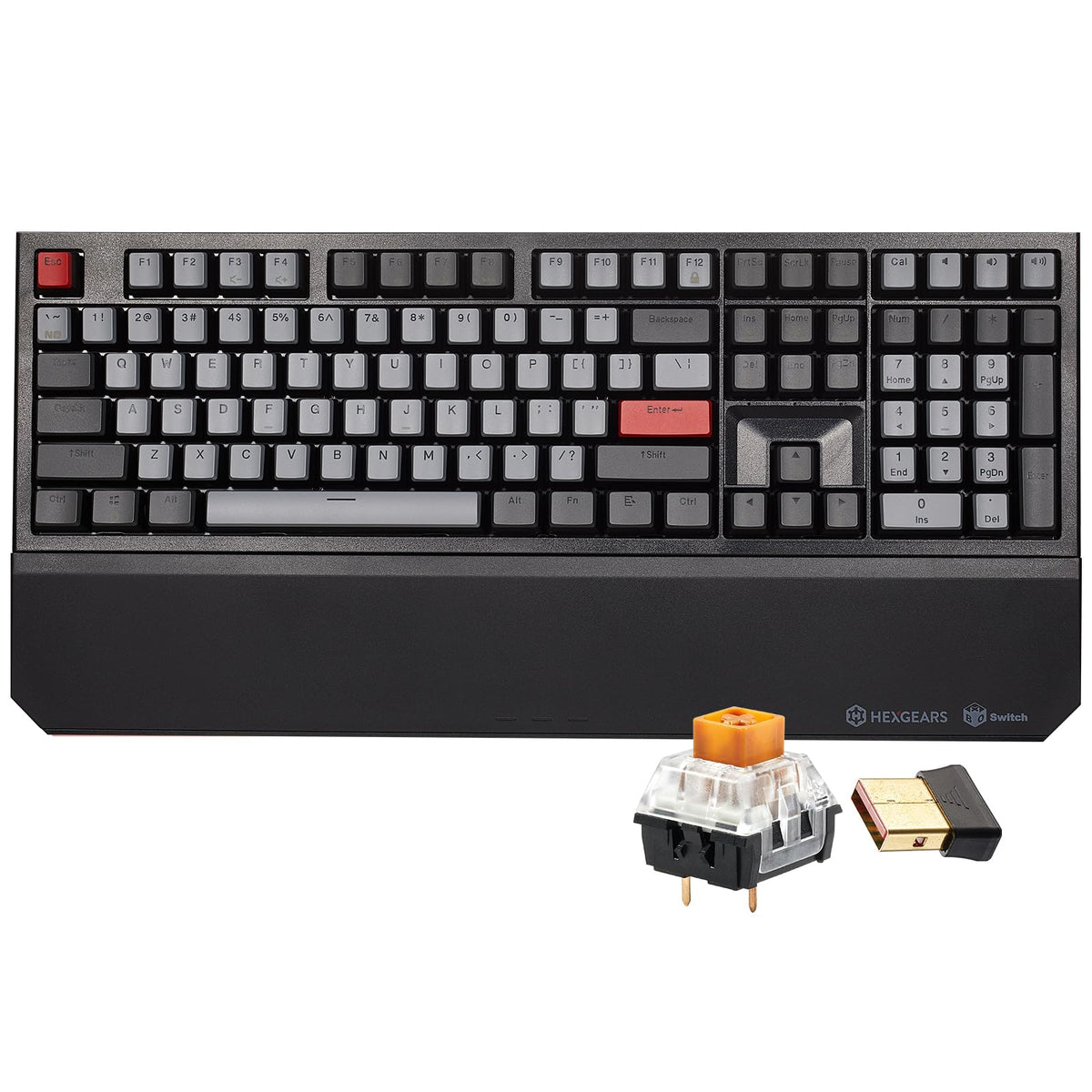 Hexgears X5 dark wireless keyboard with Kailh BOX switches for responsive gaming