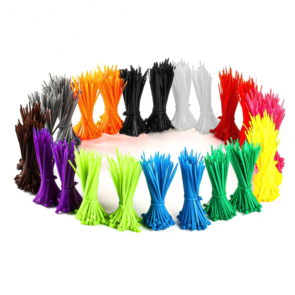 HexinYigjly colored zip ties in vibrant mix for quick cable organization at home