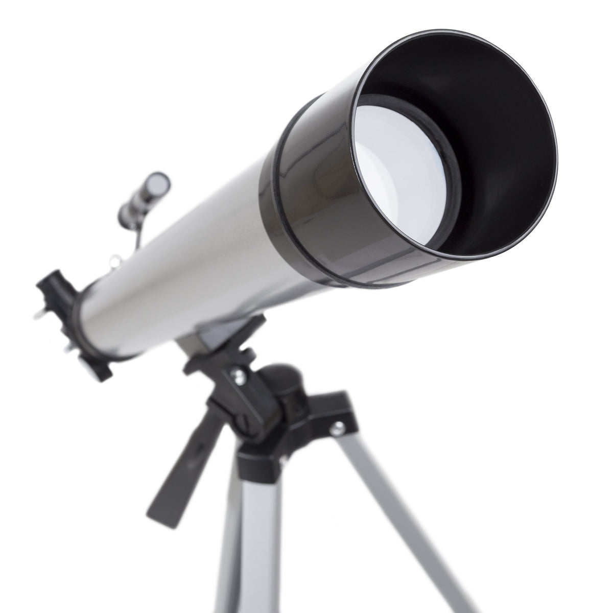 HEY! PLAY! close-up of 60mm lens and included eyepieces highlighting crisp optics