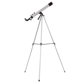 HEY! PLAY! front view of telescope showing tube and mount for easy setup and viewing