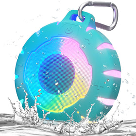 HEYSONG front packaging view showing waterproof speaker benefits