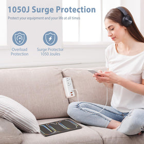 1050J surge protection on HEZI safeguards electronics during spikes.