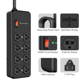 HEZI 6ft extension cord provides reliable power for tools and devices