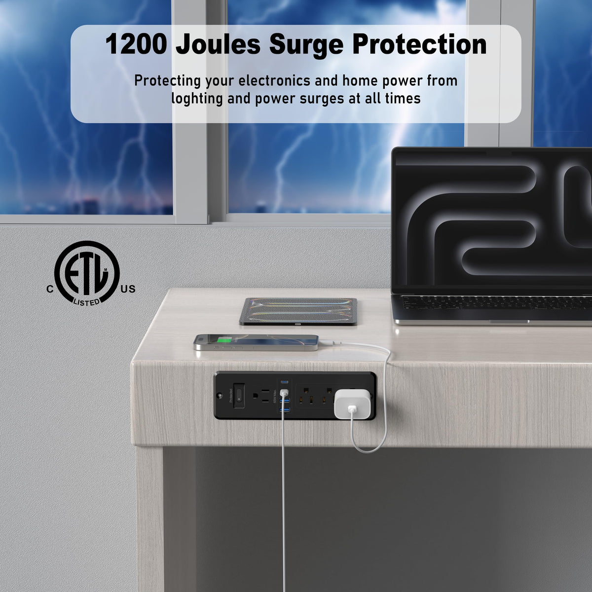 HEZI AC outlets and power switch detail providing safety and control
