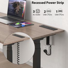 HEZI close-up of USB-C and USB-A ports providing fast charging convenience