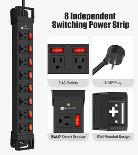 HEZI cord management ends keeping cables neat and reducing workspace clutter