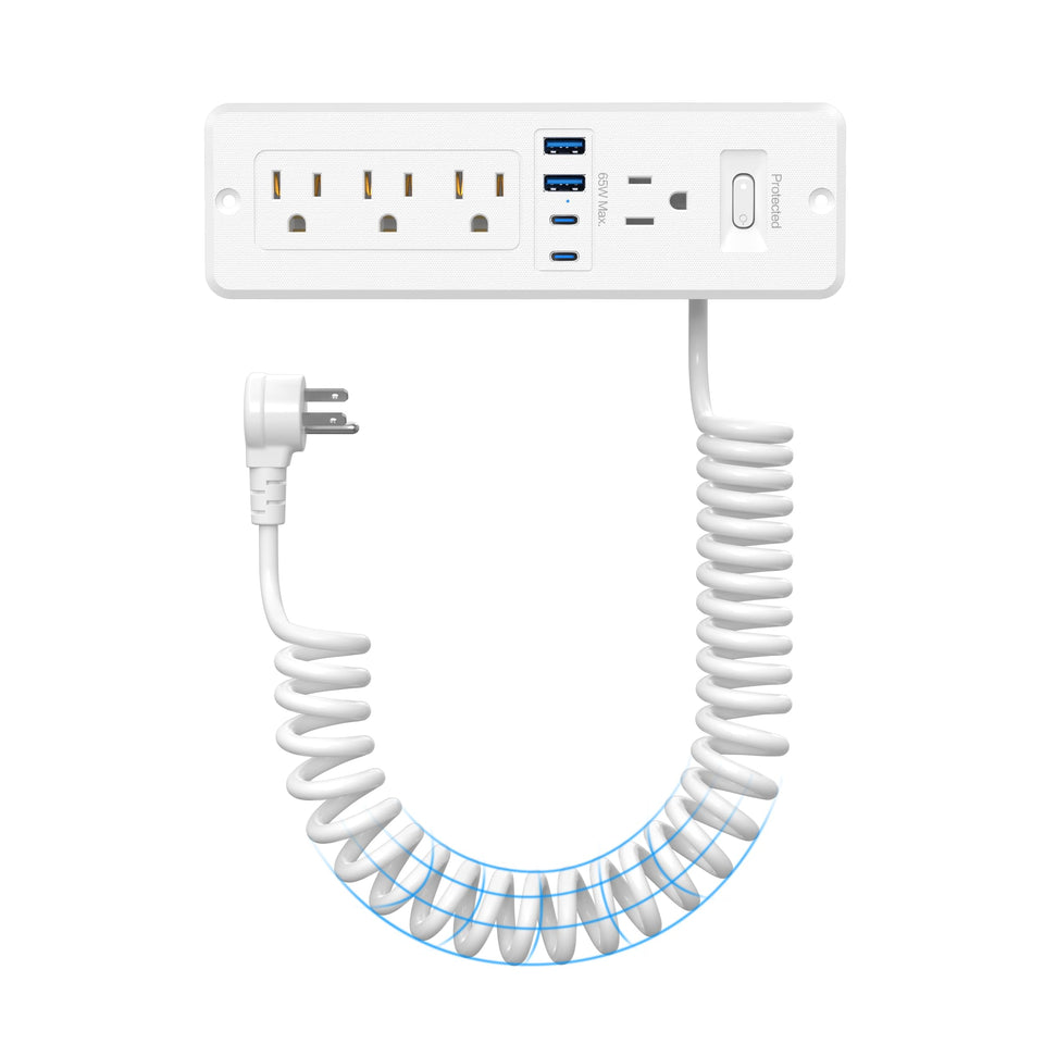 HEZI front panel recessed outlet showing clean flush mount and easy access