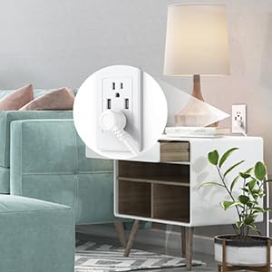 HEZI compact power strip surface mount for furniture integration.