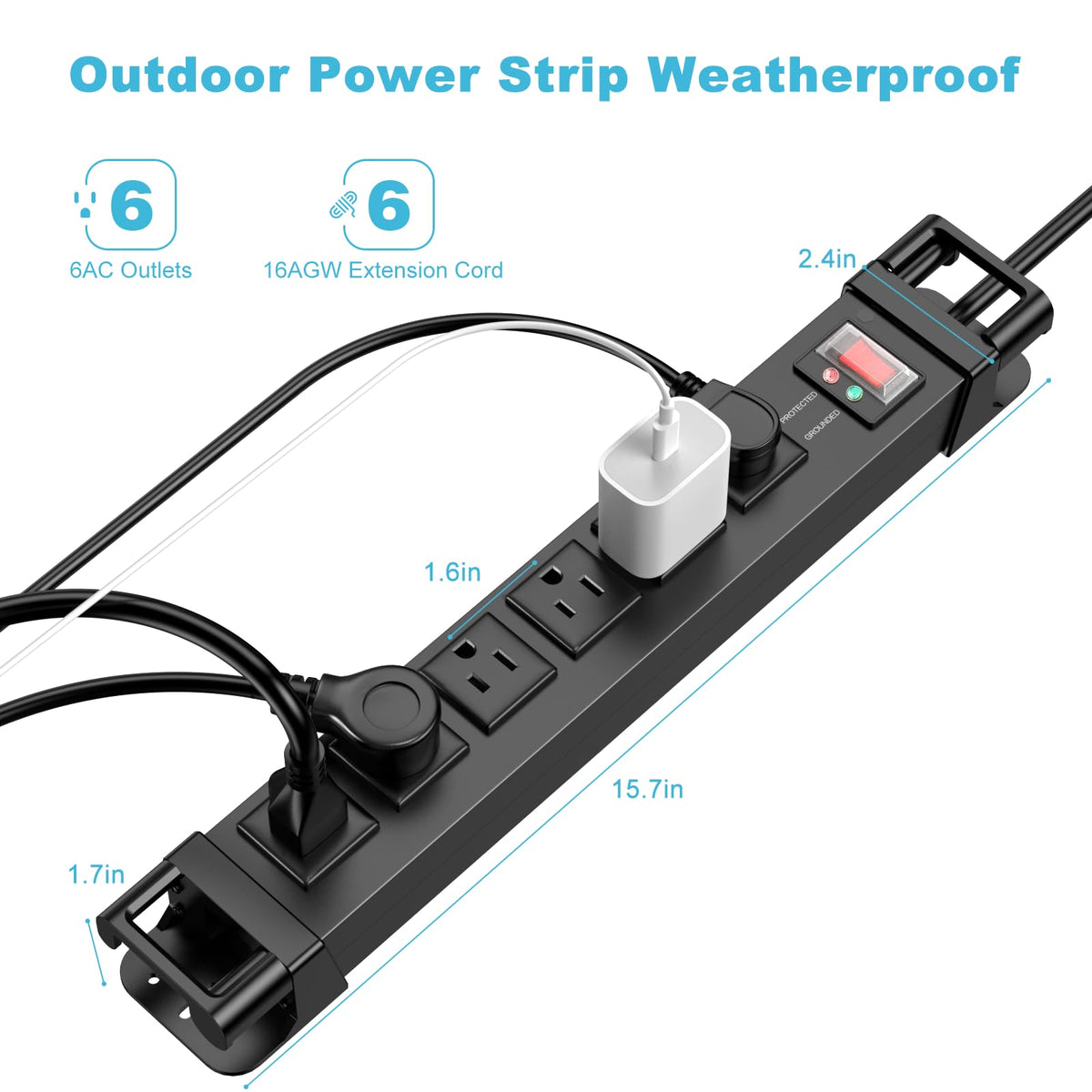 HEZI independent switches detail showing individual control benefit