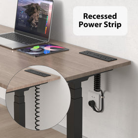 HEZI installed inside a wooden drawer demonstrating hidden charging and clutter reduction