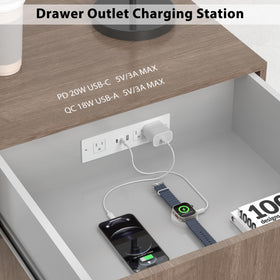 HEZI side profile flush-mounted outlet demonstrating low-profile installation benefit