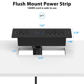 HEZI size comparison with ruler illustrating compact recessed dimensions for furniture