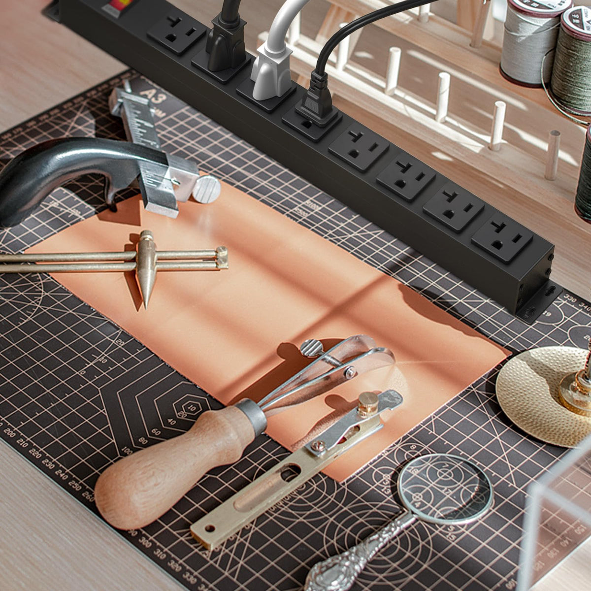 HEZI next to common tools to show scale and workspace usability advantages