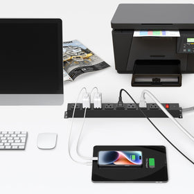 HEZI size comparison with hand to show compact metal housing and practical scale