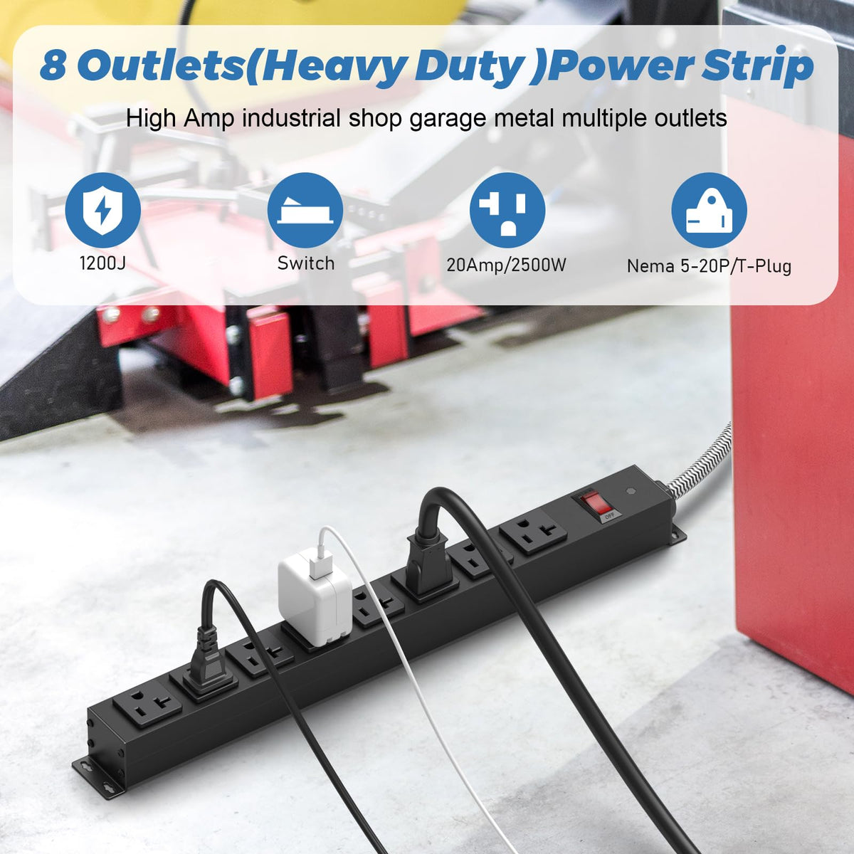 HEZI T-plug and heavy-duty cord connection showing secure high-current hookup