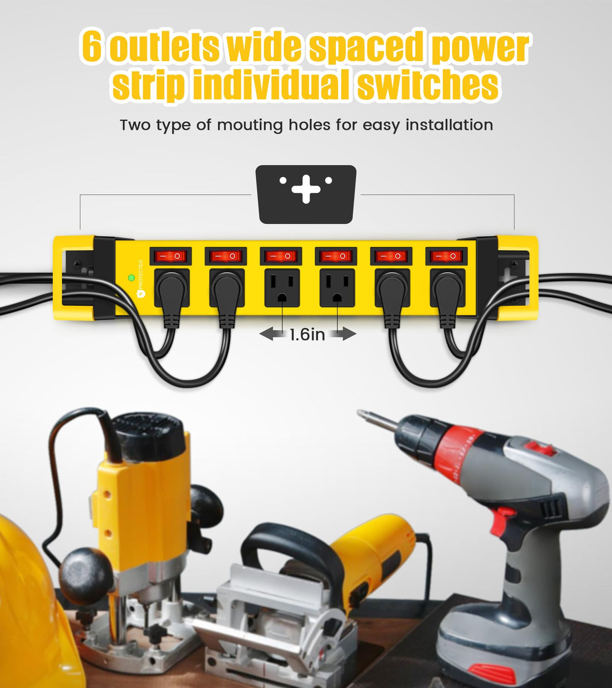 HEZI wall-mounted setup and cable management reduces clutter and saves space.