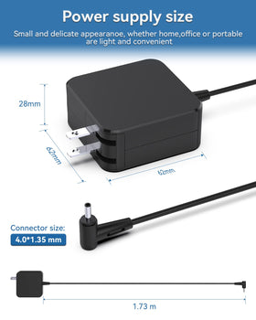 HFLRZZ charger supports ASUS VivoBook ZenBook models for reliable compatibility.
