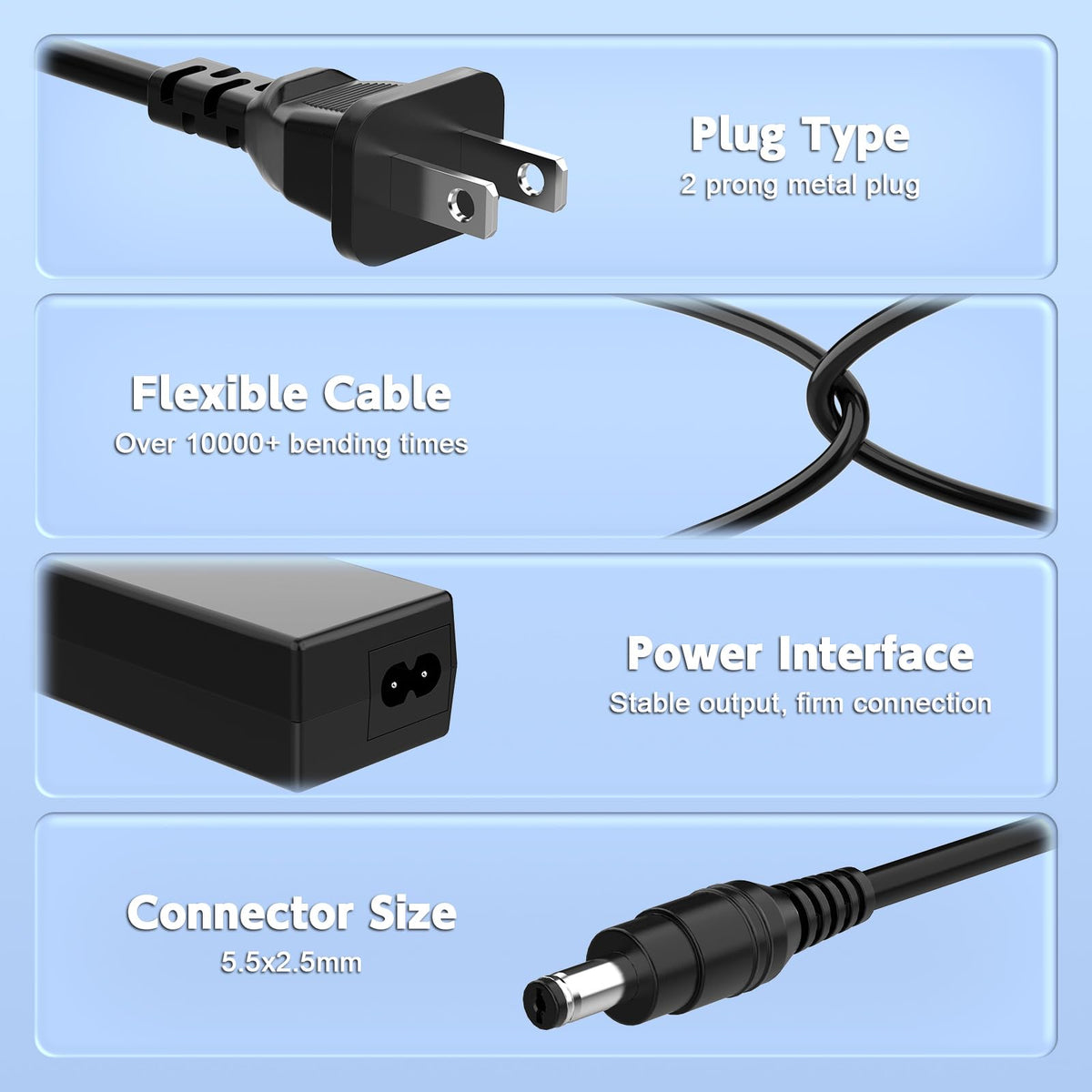 HFLRZZ Sceptre EC series port compatibility illustration for easy setup