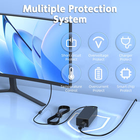 HFLRZZ adapter next to monitor to show size and scale for workspace planning