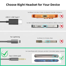 HGCXING earbuds next to smartphone showing cable length and scale