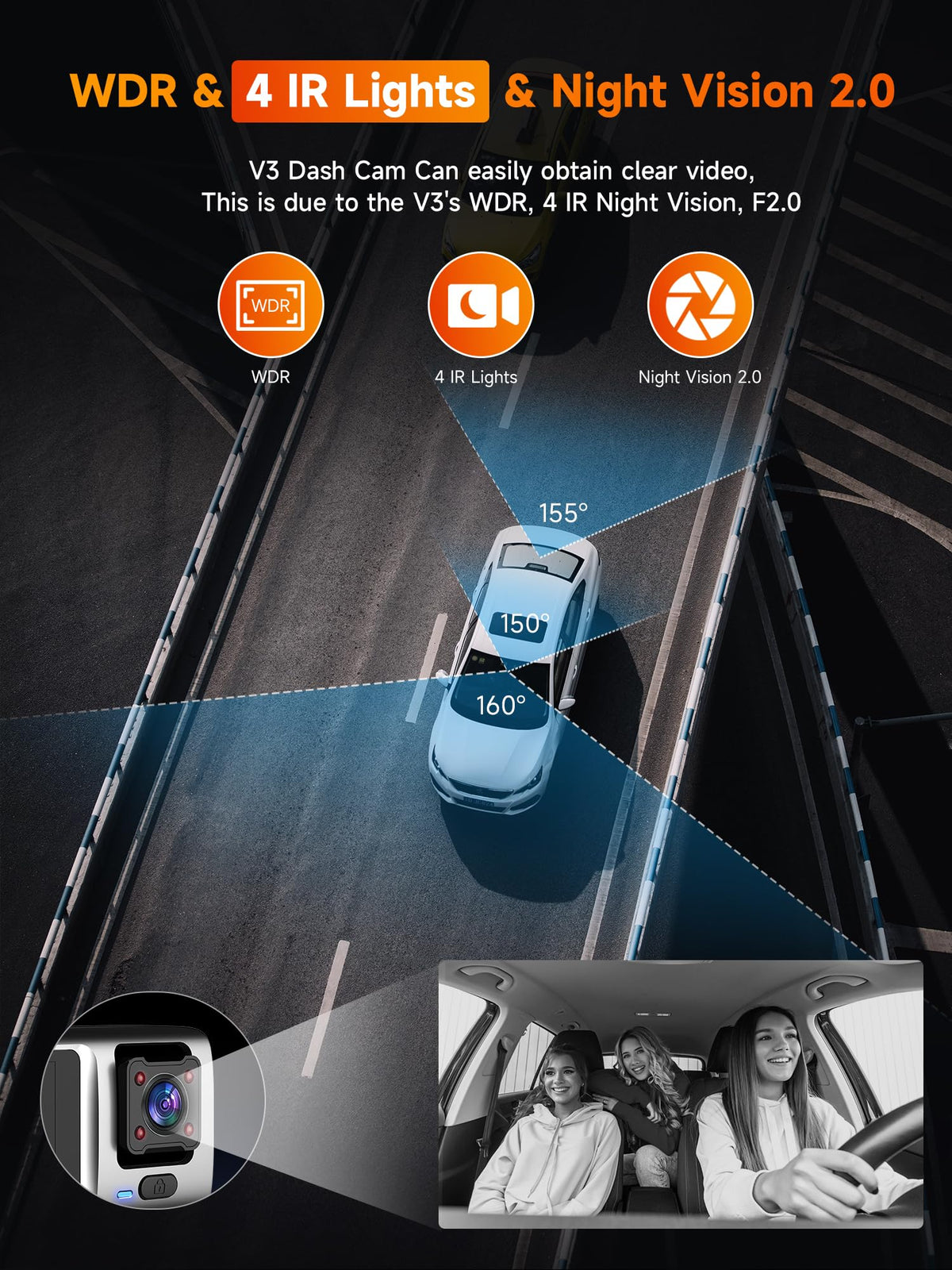 HGLEQ 24-hour parking monitor protects parked vehicles with motion alerts.