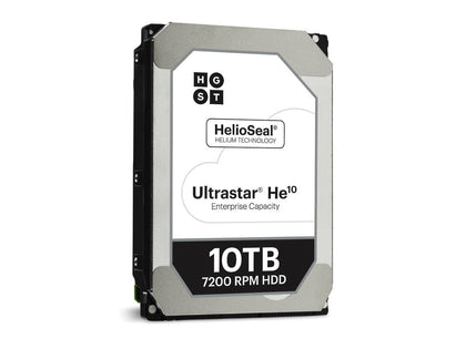 HGST Ultrastar He10 10TB enterprise hard drive for scalable data-center storage.