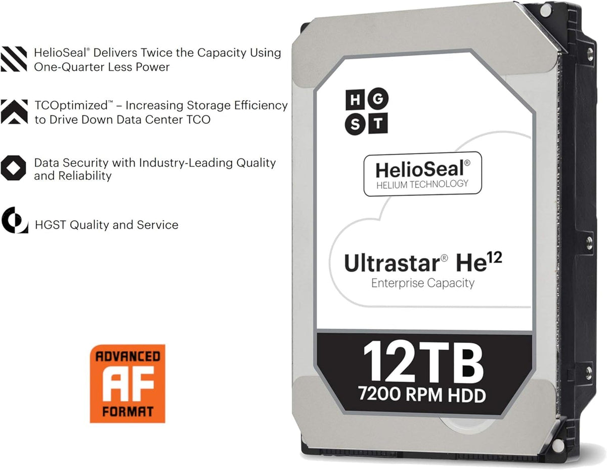 HGST Ultrastar He12 energy-efficient storage for data centers