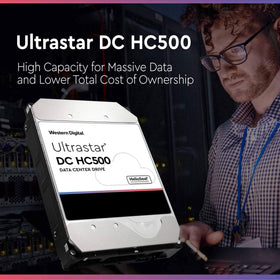 HGST Ultrastar DC HC520 12TB SATA connection demonstrates 6Gb/s interface for speedy transfers