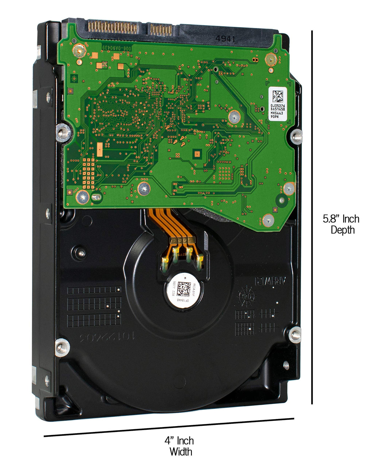 HGST Ultrastar DC HC520 drive with SATA interface cables included for setup