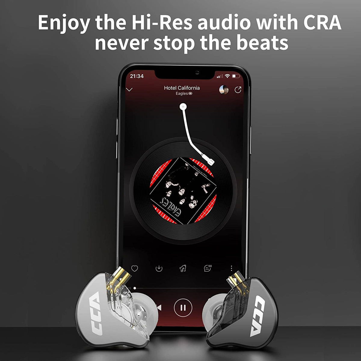 H HIFIHEAR CRA packaging includes multiple ear tips and user manual