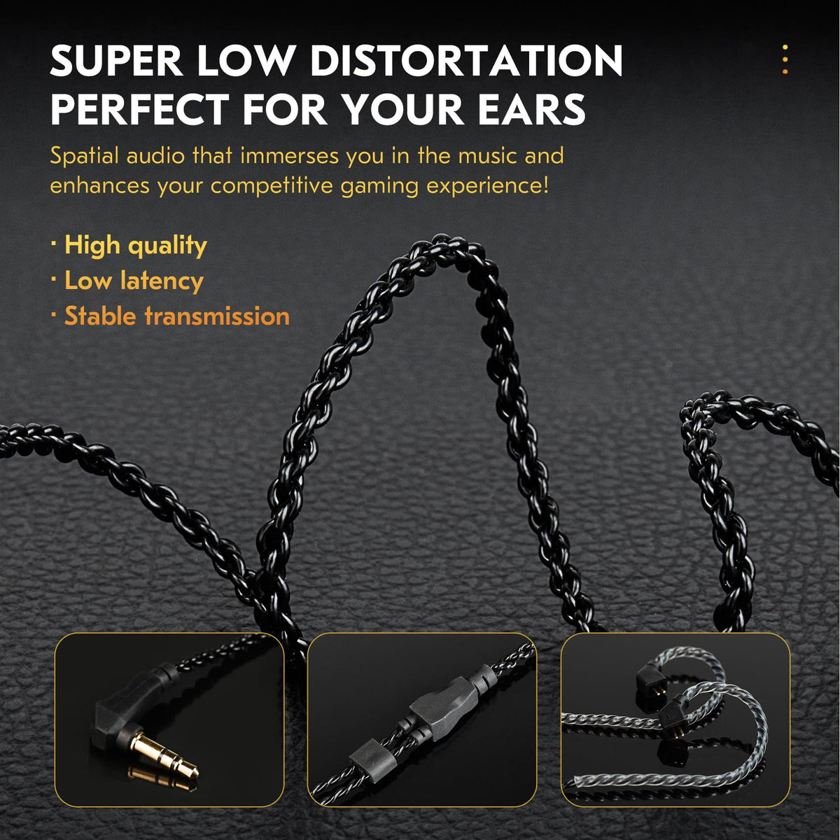 H HIFIHEAR CCZ DC03 premium materials offer durable wear.