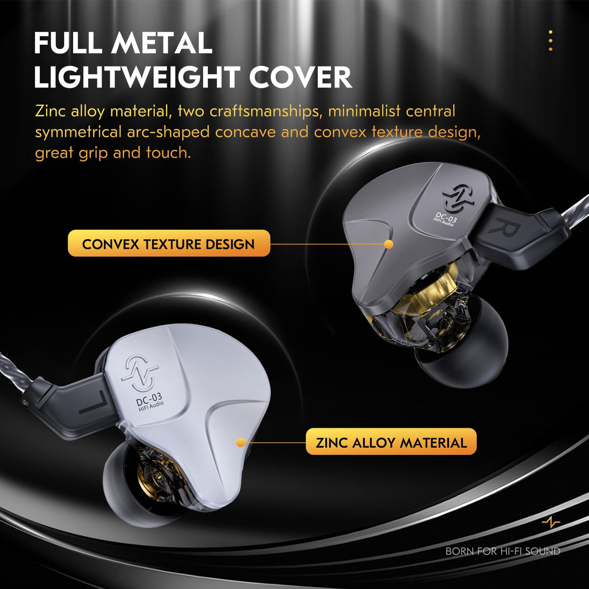 Zinc alloy housing of CCZ DC03 with premium, durable finish