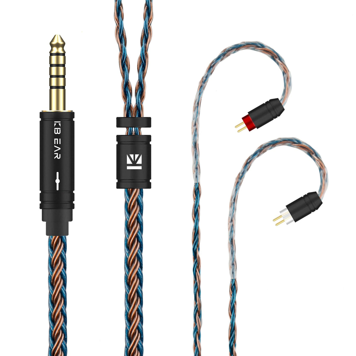 H HIFIHEAR braided cable close-up highlighting tangle resistance benefit