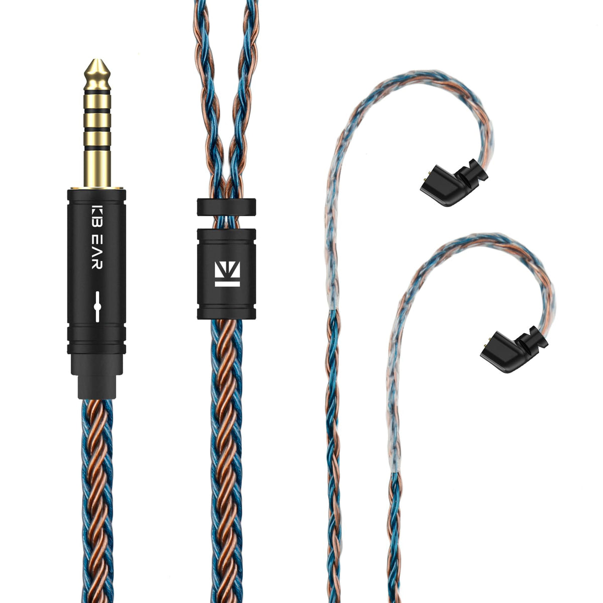 H HIFIHEAR KBEAR ST16 Plus braided cable close-up highlighting texture for durability and low tangling