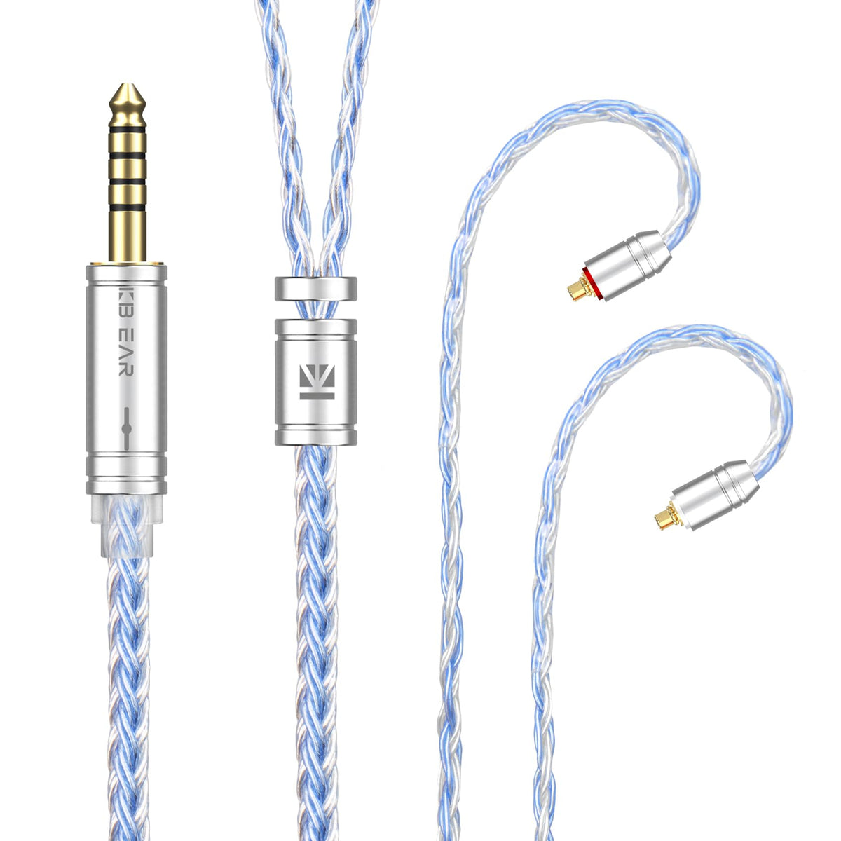 H HIFIHEAR KBEAR ST16 Plus braided weave close-up highlighting soft texture and anti-tangle durability