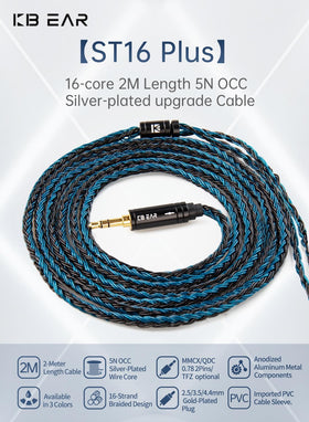 H HIFIHEAR KBEAR ST16 Plus interchangeable connectors showing compatibility
