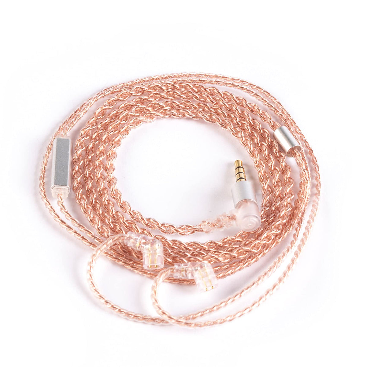 HHIFIHEAR KBEAR 4-Core Pure Copper Cable with Mic provides clearer calls and durable build