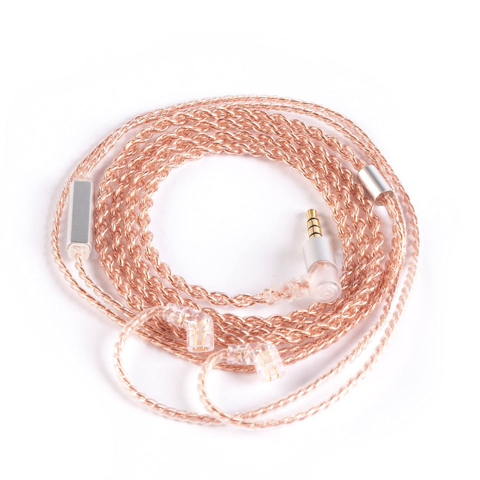 HHIFIHEAR KBEAR 4-Core Pure Copper Cable with Mic provides clearer calls and durable build