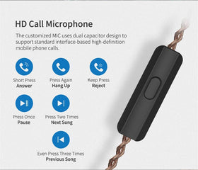 HHIFIHEAR KZ ZSN Pro ergonomic ear fit for long wear
