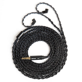 HHIFIHEAR ST12 Plus 2m cable close-up with silver-plated cores for brighter highs.