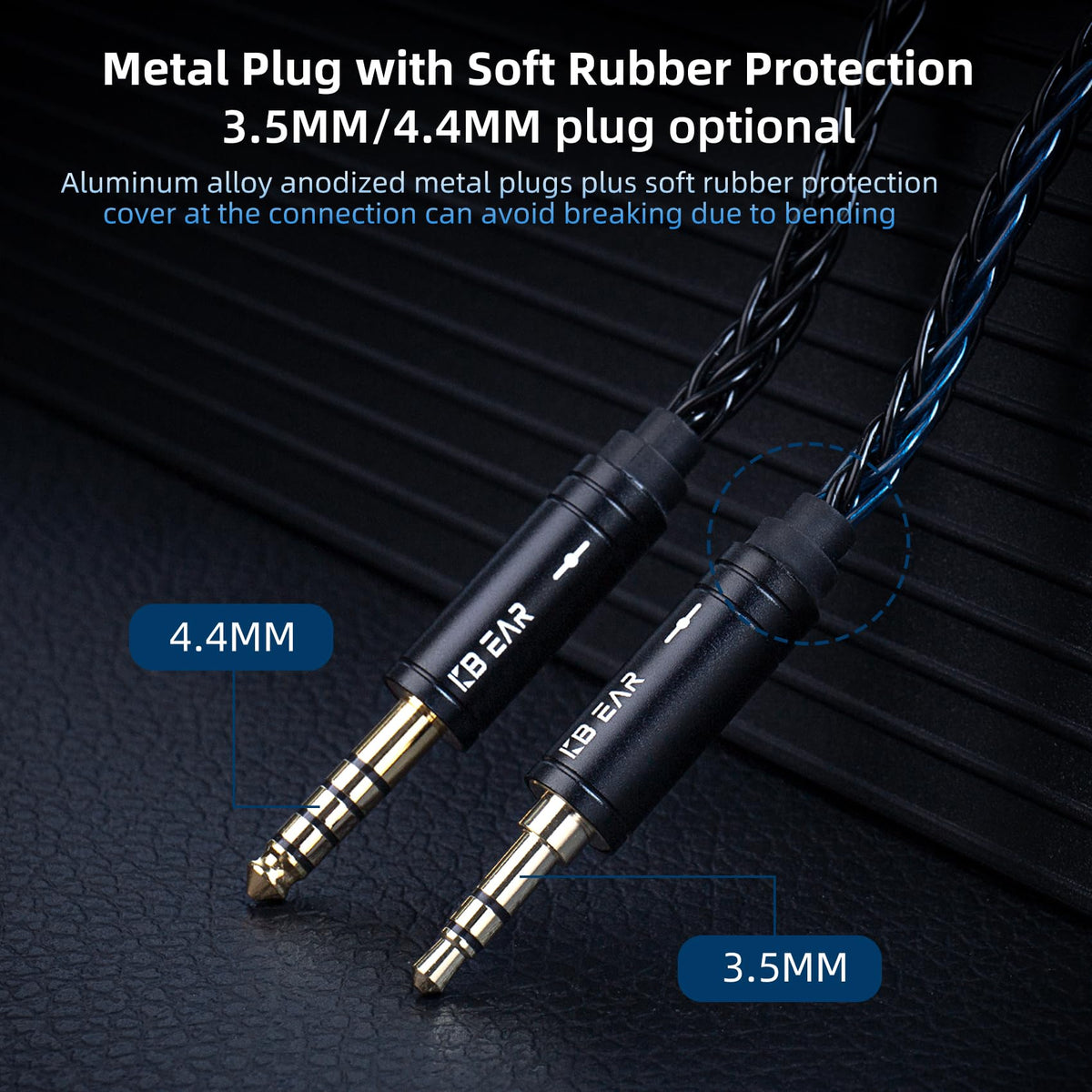 Hifihear ST12 Plus gold-plated pins and robust connectors for longevity