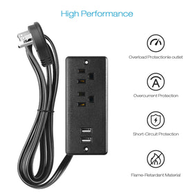 HHSOET 6 ft power cord provides flexible furniture installation