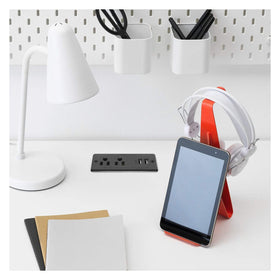 HHSOET sleek black finish blends with home or office decor
