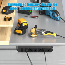 HHSOET surge protection up to 1200 joules safeguards devices during storms.